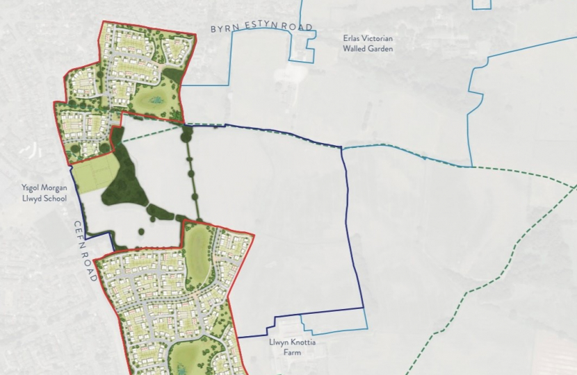 Map of proposed new homes