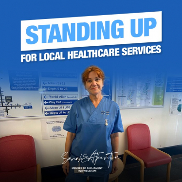 Sarah and healthcare campaign
