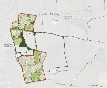 Map of proposed new homes