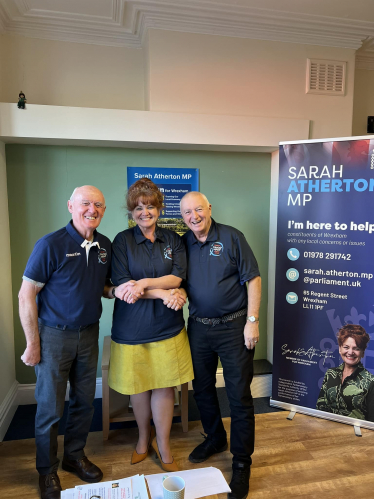 Sarah Atherton MP and Prostate Cancer Support Group